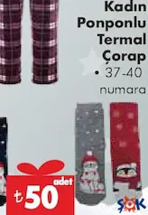 KADIN PONPONLU TERMAL ÇORAP fiyat ve kampanya bilgisi